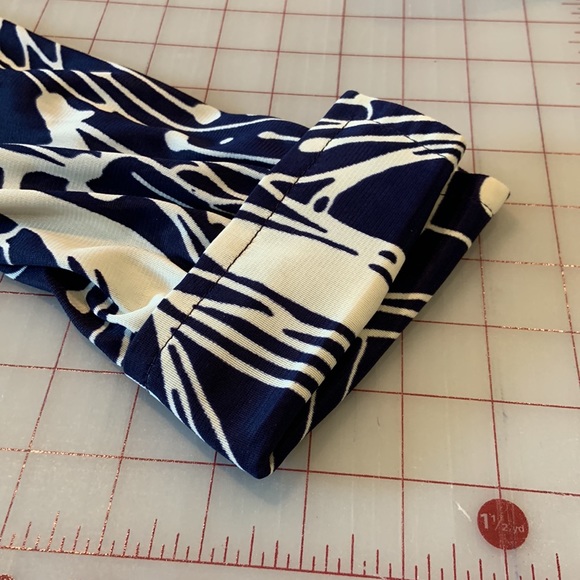 Gorgeous Vintage Cay Artley Long Sleeved Navy and White Button up Dress Sz M-L - Picture 5 of 12
